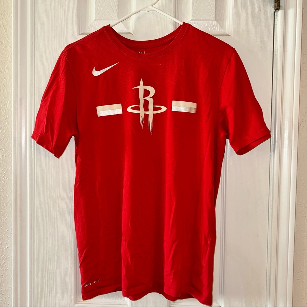 Houston Rockets NBA The Nike Tee Dri Fit Shooting Shirt Sz M - Picture 2 of 6